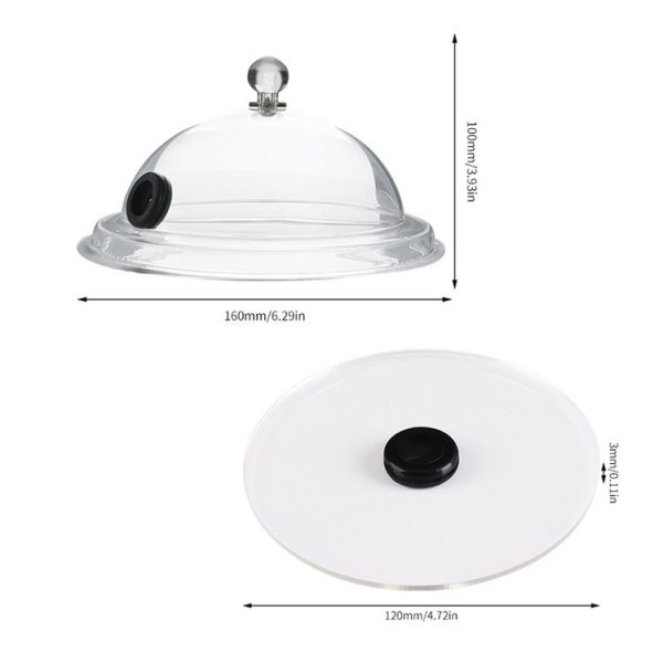 Cocktail Acrylic Smoker Hood Kitchen Cooking Hood (Transparent) - Image 3