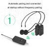 One For Two UHF Wireless Headset Microphone Lavalier Headset Amplifier - Image 3