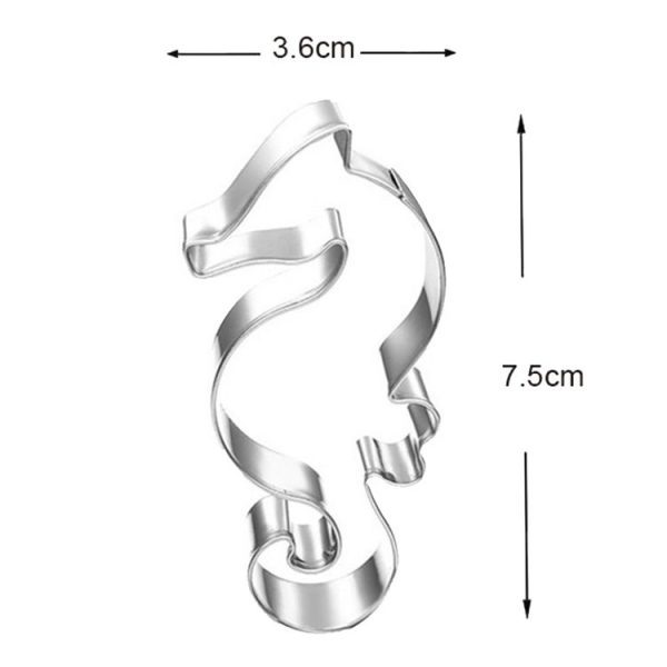 3 in 1 Ocean Series Seahorse Starfish Shell Baking Moulds Flip Sugar Cookie Mould - Image 3