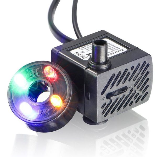 3W 4 Light Silent Aquarium Fish Tank Filtration Submersible Pump Fountain Water Pump EU Plug - Image 2