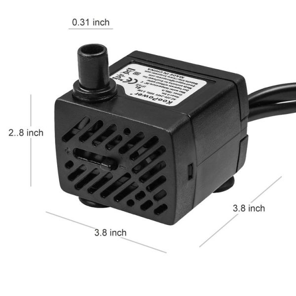 3W 4 Light Silent Aquarium Fish Tank Filtration Submersible Pump Fountain Water Pump EU Plug - Image 3