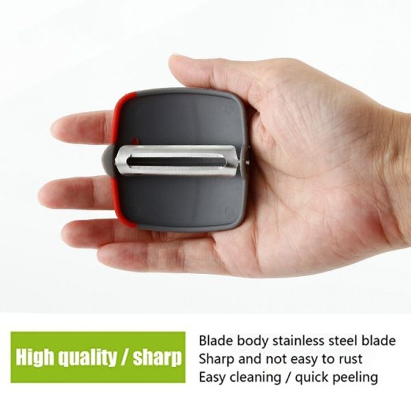 Palm Hand Peeler For Potato, Fruit, Kitchen Vegetable Peeler (Green) - Image 4