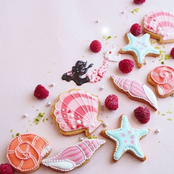 12pcs / set Stainless Steel Biscuits Mold Sea Creature Combination Set Baking DIY Tools - Image 4