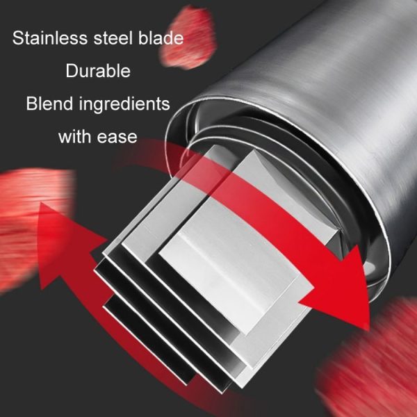Press Kitchen Cutter Garlic Onion Pat Knife, Specification: Stainless Steel Black - Image 3