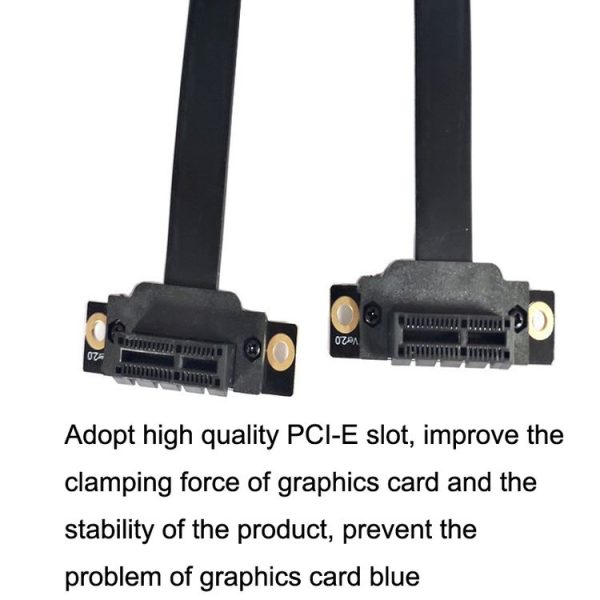 PCI-E 3.0 1X To 1X 90 Degrees Reverse Graphics Card / Wireless Network Card / Conversion Card Extension Cable (Black) - Image 6