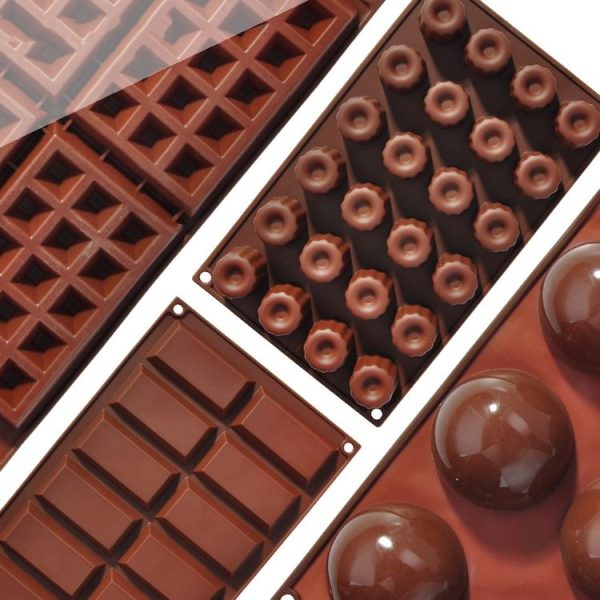 Silicone Baking Tools Cookie Chocolate Waffle Cake Mold, Style: 6-grid Pudding Mold - Image 4