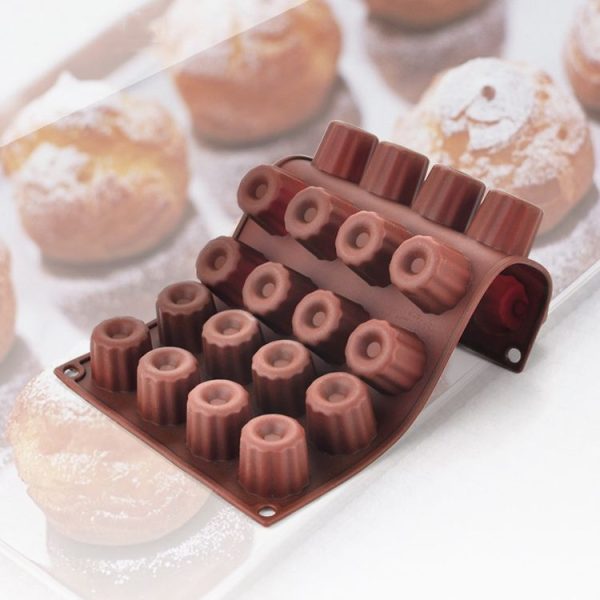 Silicone Baking Tools Cookie Chocolate Waffle Cake Mold, Style: 12-grid Chocolate Mold - Image 6