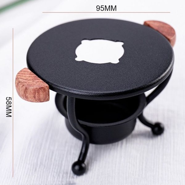 Seal Wax Warmer Tealight Candle Warmer Vintage Candle Holder (Black) - Image 2