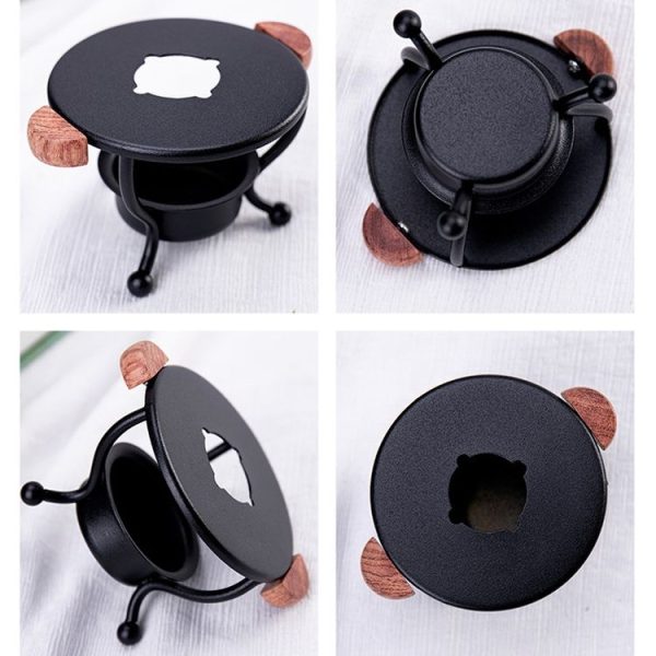 Seal Wax Warmer Tealight Candle Warmer Vintage Candle Holder (Black) - Image 3