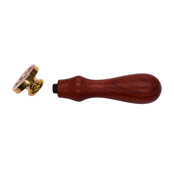 Tree Of Life Wax Seal Stamp Retro Brass Head Wooden Handle Removable Sealing Stamp - Image 2
