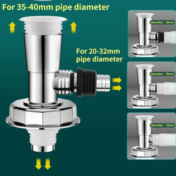 Three Head Washing Machine Floor Drain Joint Pipe Connector, Spec: B1 - Image 4