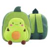 Vegetable Fruit Series Cartoon Plush Kids Backpack Children School Bags (Avocados)