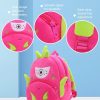 Vegetable Fruit Series Cartoon Plush Kids Backpack Children School Bags (Avocados) - Image 6
