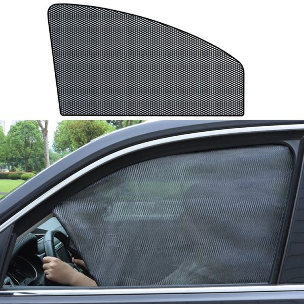 Car Sunshade Magnetic Iron Reflective Mesh Gauze Sunscreen Heat Insulation Sunshade Baffle (Front Window Driving)