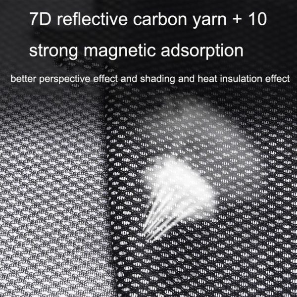 Car Sunshade Magnetic Iron Reflective Mesh Gauze Sunscreen Heat Insulation Sunshade Baffle (Front Window Driving) - Image 4