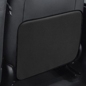 Car Seat Back Children Anti-kick Pad Back Rear Anti-dirty Universal Leather Protection Pad Storage Bag Half Pack Version (Black)