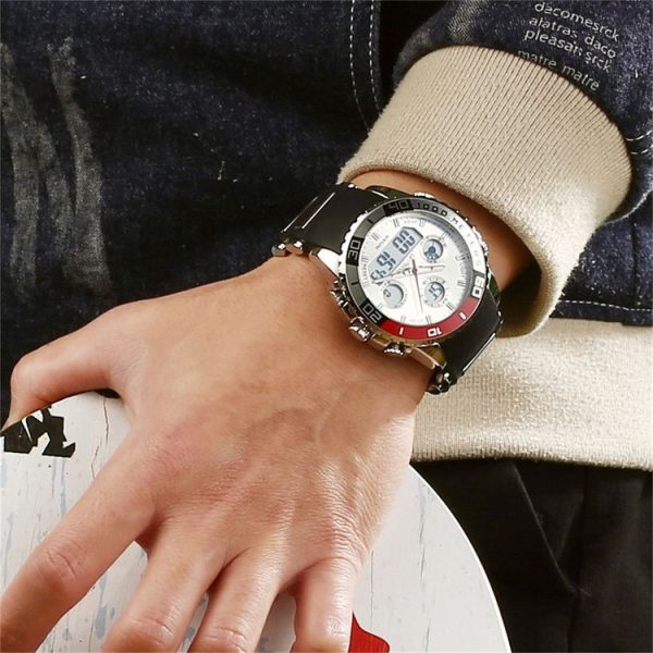 STRYVE S8023 Sports Watch Nights Light Waterproof Timing Alarm Men Watch (Black) - Image 6