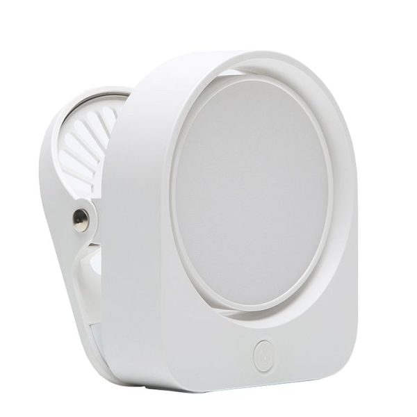 Eye-care Study Desk Lamp Dormitory Bedside Reading Rechargeable Clip-On Night Lamp (White)