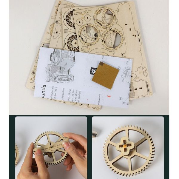 LG834 Tricycle Boat 3D Wooden Puzzle Educational Toys DIY Handmade Ornaments - Image 4