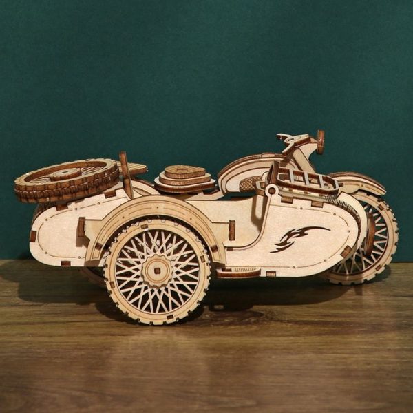 LG834 Tricycle Boat 3D Wooden Puzzle Educational Toys DIY Handmade Ornaments - Image 6