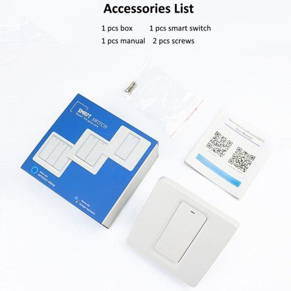 Tuya ZigBee Smart Single-fire Zero-fire Sharing Switch Phone Control Voice Panel EU Plug, Spec: 1 Button - Image 10