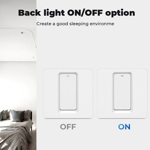 Tuya ZigBee Smart Single-fire Zero-fire Sharing Switch Phone Control Voice Panel EU Plug, Spec: 1 Button - Image 4