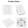 Tuya ZigBee Smart Single-fire Zero-fire Sharing Switch Phone Control Voice Panel EU Plug, Spec: 2 Buttons - Image 3