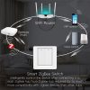 Tuya ZigBee Smart Single-fire Zero-fire Sharing Switch Phone Control Voice Panel EU Plug, Spec: 2 Buttons - Image 5
