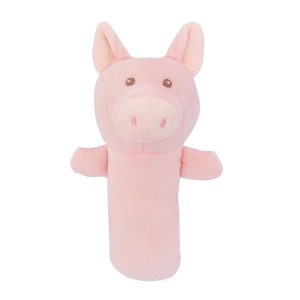 Baby Hand Rattles Toys Hand Grip Stick Newborn Soothing Toys, Style: Piggy