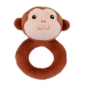 Baby Hand Rattles Toys Hand Grip Stick Newborn Soothing Toys, Style: Monkey