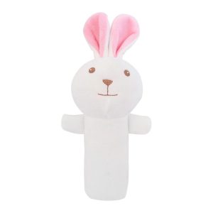 Baby Hand Rattles Toys Hand Grip Stick Newborn Soothing Toys, Style: White Rabbit