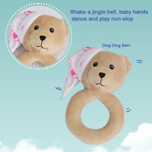 Baby Hand Rattles Toys Hand Grip Stick Newborn Soothing Toys, Style: Little Red Mouse - Image 4