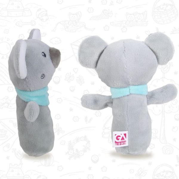 Baby Hand Rattles Toys Hand Grip Stick Newborn Soothing Toys, Style: Sleep Bear Blue Rattles - Image 3