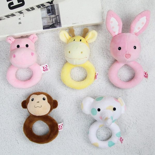 Baby Hand Rattles Toys Hand Grip Stick Newborn Soothing Toys, Style: Sleep Bear Blue Rattles - Image 5