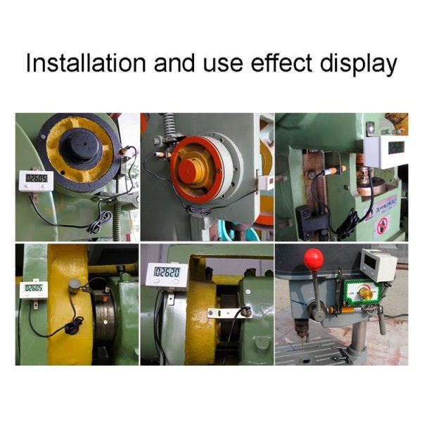 5 Display Electronic Digital Counter Industrial Magnetic Sensor Switch Punch Counter, Spec: Only Counter - Image 5