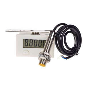 5 Display Electronic Digital Counter Industrial Magnetic Sensor Switch Punch Counter, Spec: With Nickel-plated Copper Sensor