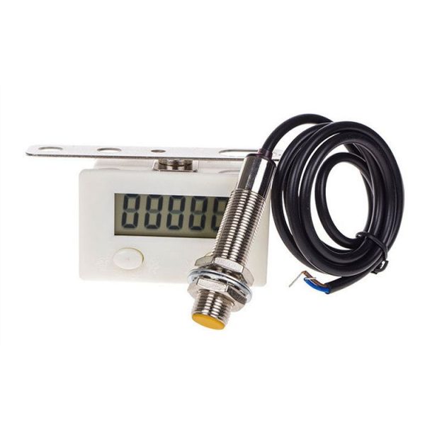 5 Display Electronic Digital Counter Industrial Magnetic Sensor Switch Punch Counter, Spec: With Nickel-plated Copper Sensor