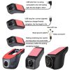 M9 Hidden Driving Recorder WiFi Phone Connecting Car Parking Monitoring 1080P HD Recorder (With Button+Parking Monitoring Line) - Image 2