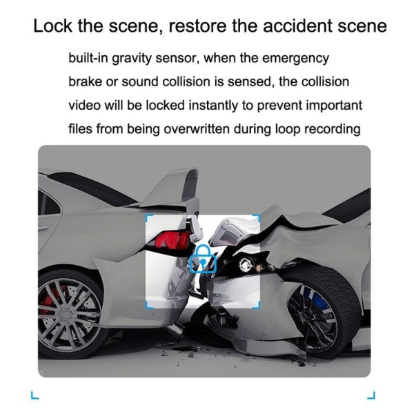 M9 Hidden Driving Recorder WiFi Phone Connecting Car Parking Monitoring 1080P HD Recorder (With Button+Parking Monitoring Line) - Image 5