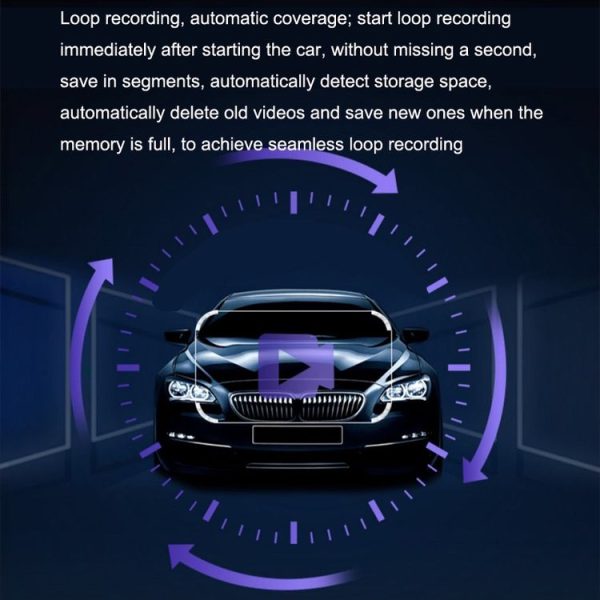 M9 Hidden Driving Recorder WiFi Phone Connecting Car Parking Monitoring 1080P HD Recorder (With Button+Parking Monitoring Line) - Image 6