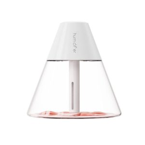 Household Desktop Mini Volcano Humidifier Air Purifier (White)