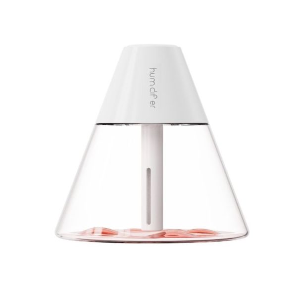 Household Desktop Mini Volcano Humidifier Air Purifier (White)