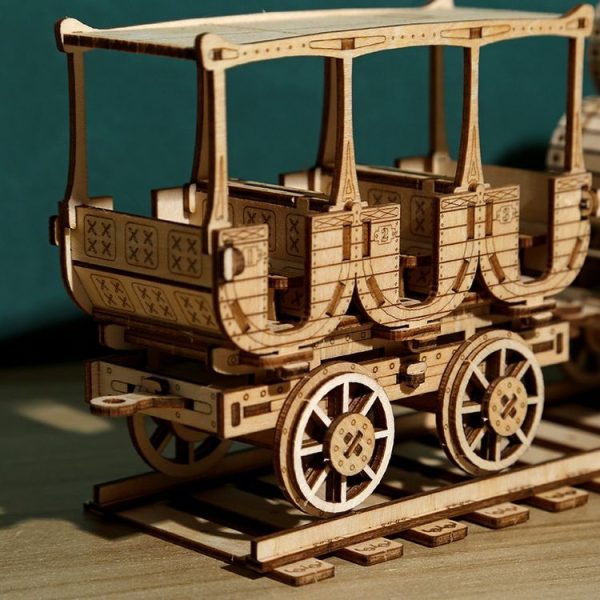 Red Wine Transport Truck 3D Wooden Puzzle Toys DIY Handmade Ornaments - Image 4
