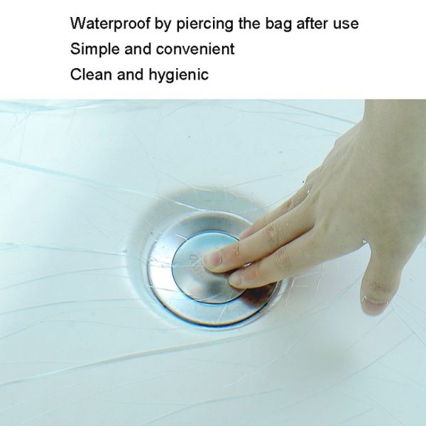 1pack Disposable Bath Bag Thickened Bath Tub Wood Barrel SPA Plastic Bag Film (120x260cm) - Image 4