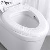 20pcs Paste Portable Waterproof Non-woven Disposable Toilet Seat Cover (White)
