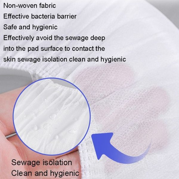 20pcs Paste Portable Waterproof Non-woven Disposable Toilet Seat Cover (White) - Image 5