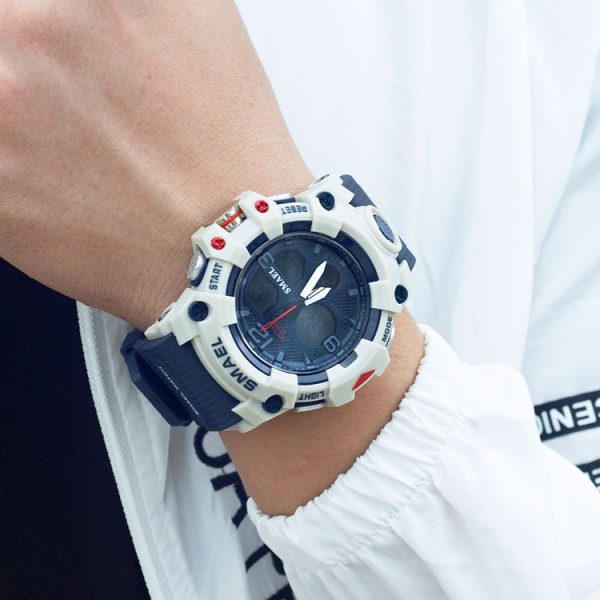 SMAEL 8008 Outdoor Sports Multifunctional Waterproof Luminous Men Watch (Black Blue) - Image 7