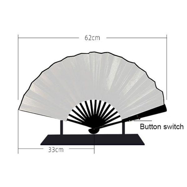 00021 LED Prom Lighting Folding Fan Bar Colorful Atmosphere Group Props, Color: Red - Image 3