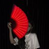00021 LED Prom Lighting Folding Fan Bar Colorful Atmosphere Group Props, Color: Green - Image 6