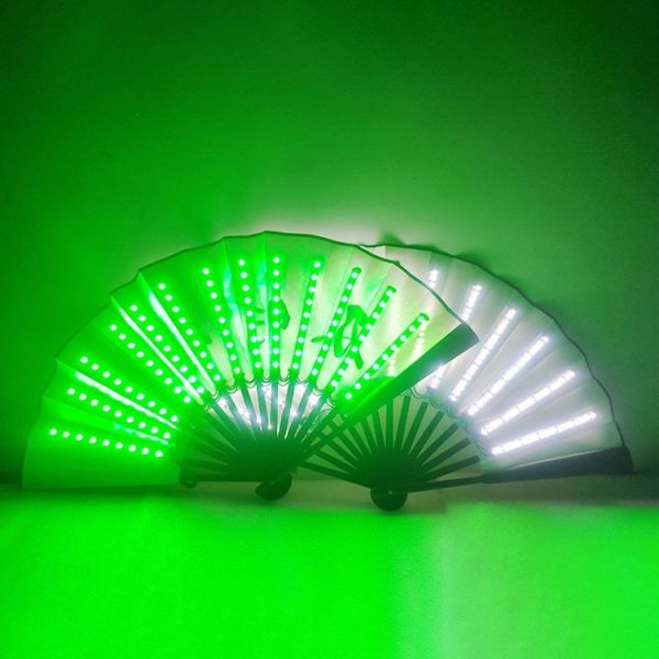 00021 LED Prom Lighting Folding Fan Bar Colorful Atmosphere Group Props, Color: Blue - Image 5
